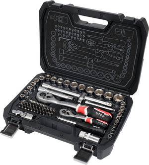 Yato professionele dopsleutelset en bitset - 72-delig - 1 2 1 4
