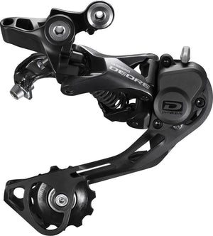 Shimano achterderailleur deore 10v shadow+ medium kooi zwart