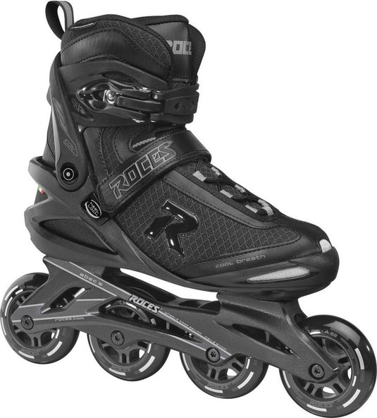 Icon inline skates softboot heren 80 mm 82A zwart maat 40