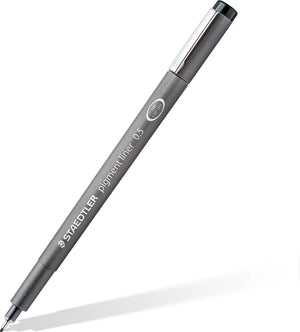 Staedtler - artist series - pigment liner - fineliner - zwart - 0.2 mm - 10 stuks