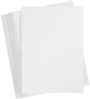 Creativ company karton - hobbykarton - wit - diy - kaarten maken - a5 - 14,8x21cm - 250 grams - creotime - 100 vellen