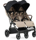 Deryan luxe rolo x2 xl v2 dubbele buggy - duo buggy - nougat
