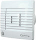 Air roxy badkamerventilator met automatische sluitklep, bewegingssensor en timer 100 mm wit - prestige 100zgms