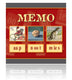 Memo spel - aap, noot, mies
