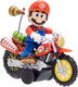 Jakks pacific the super mario galaxy movie action figure met pull back motorcycle mario 6 cm action figuur