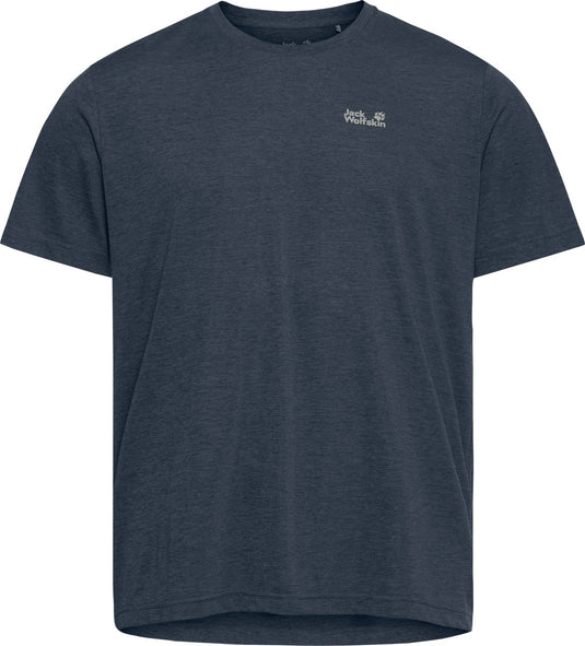 Jack wolfskin wildtrail t-shirt heren - heren korte mouw - midnight sky