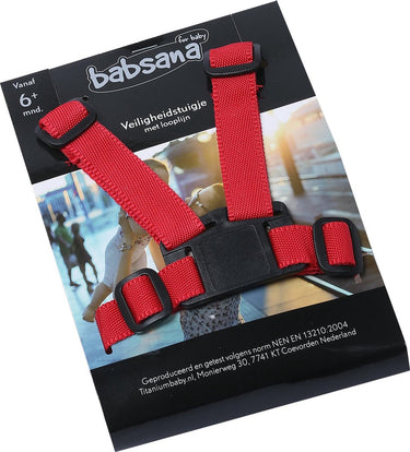 Babsana universeel rood nylon kinderstoel tuigje tb-1161