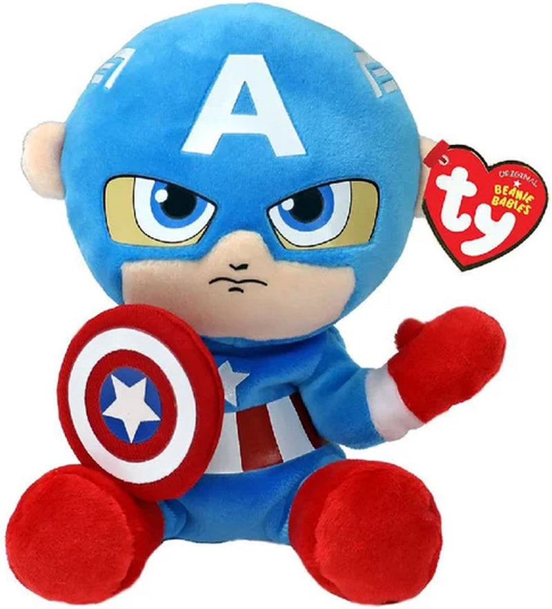 Afbeelding laden in galerijviewer, Ty beanie babies marvel captain america soft, 15cm
