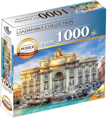 Braet puzzel world landmarks - trevi fontein 1000 stuks
