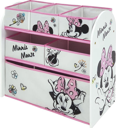 Arditex opbergrek minnie mouse 62 x 30 cm hout wit roze 7-delig