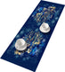 Bertoni - tafelloper tafelkleed - vilt - 115x40cm - blauw