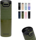 Kambukka etna grip thermosbeker 500 ml - koffiebeker to go - makkelijk reinigen - lekvrije koffiebeker - theebeker - travel mug - khaki warrior