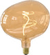 Calex cobble led lamp xxl - e27 - filament - goud - warm wit licht - dimbaar