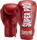 Super pro combat gear champ (kick)bokshandschoenen rood wit 16oz