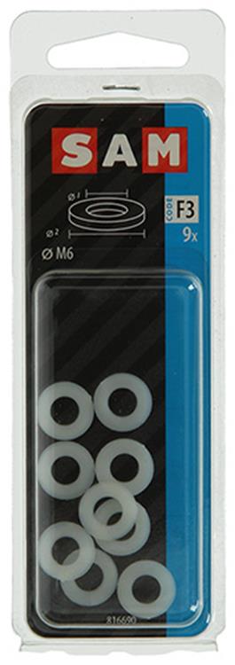 Afbeelding laden in galerijviewer, Mack 1017731 - sluitring nylon 9 st m6 | 10 stuks
