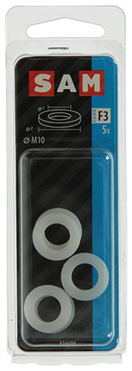 Mack 1017733 - sluitring nylon 5 st m10 | 10 stuks