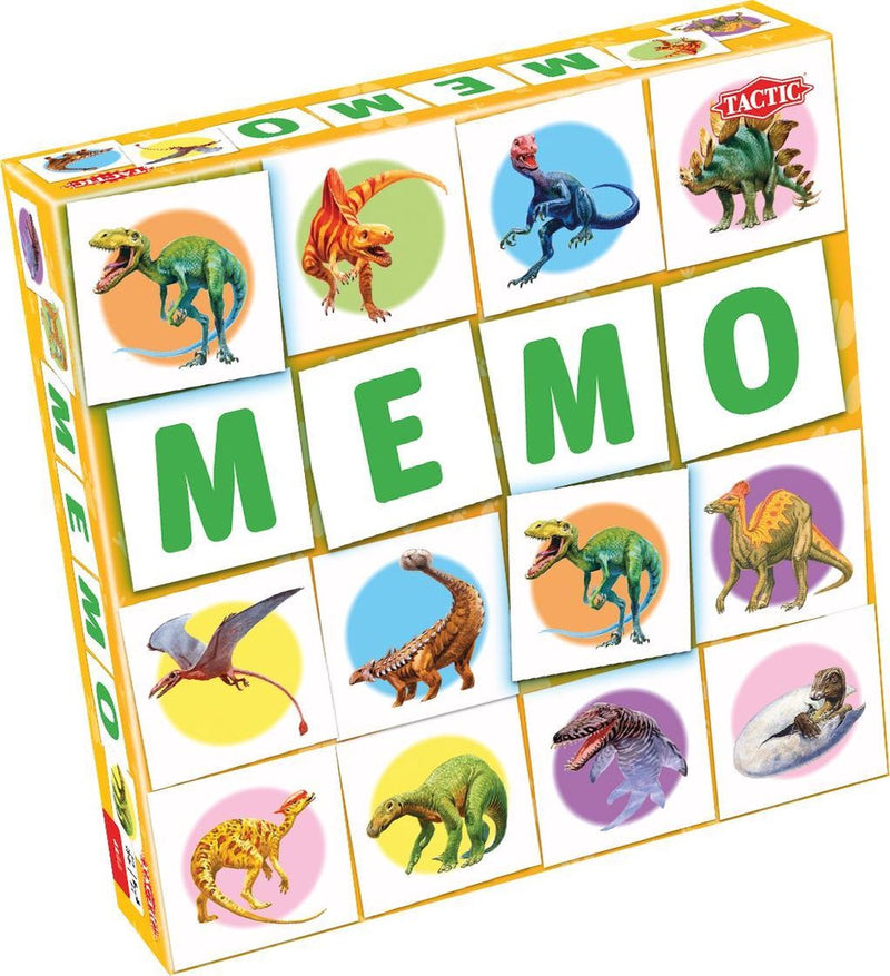 Afbeelding laden in galerijviewer, Tactic memo dino's - memospel - zoek de juiste paren - kleurrijke dinosaurussen en prehistorische reptielen - educatief gezelschapsspel voor kinderen en families - 2 tot 6 spelers - vanaf 3 jaar
