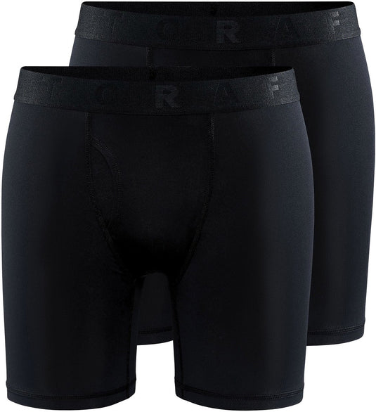 Craft active boxer 6-inch 2-pack heren sportonderbroek - zwart