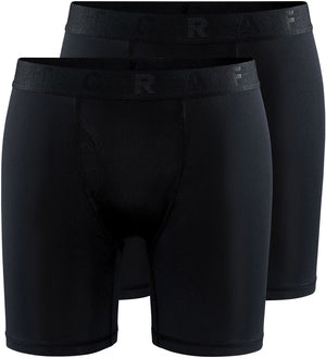 Craft active boxer 6-inch 2-pack heren sportonderbroek - zwart m