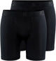 Craft active boxer 6-inch 2-pack heren sportonderbroek - zwart m