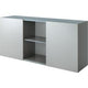 Bach kast met schuifdeuren hammerer 2fh grijs, zilver