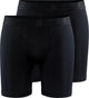 Craft active boxer 6-inch 2-pack heren sportonderbroek - zwart