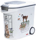 Curver voedselcontainer kat - 35l - 12kg - 28x49x43cm - wit grijs