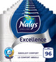Nalys excellence toiletpapier - 96 rollen - maxi vellen (5-laags) - voordeelverpakking - papieren verpakking