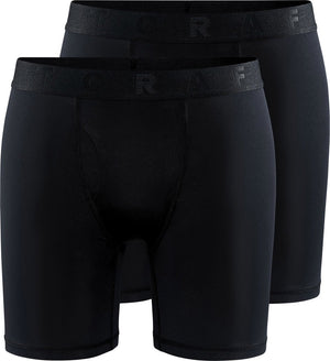 Craft active boxer 6-inch 2-pack heren sportonderbroek - zwart l