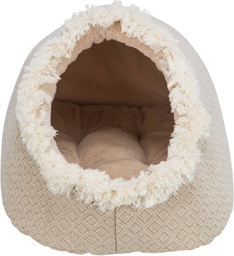 Afbeelding laden in galerijviewer, Trixie kattenmand iglo boho beige
