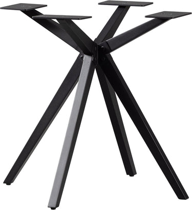 Woood holland kruispoot - metaal - zwart - 72x80x80