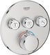 Grohe grohtherm smartcontrol thermostatiche douchekraan - inbouw mengkraan - met omstelling - rond - rvs (supersteel)