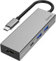 Hama usb-c® (usb 3.2 gen 2) multiport hub 4 poorten grijs