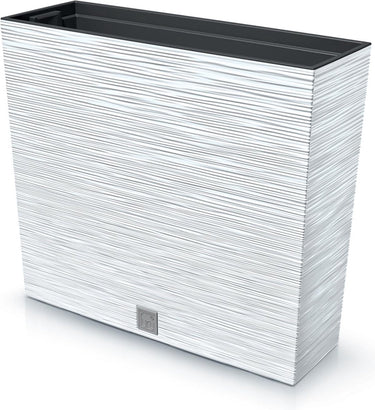 Prosperplast furu case tower - bloempot plantenbak met inzet - voor binnen en buiten - wit