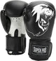 Super pro combat gear talent (kick)bokshandschoenen zwart wit 6oz
