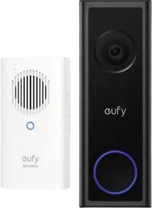 Eufy video doorbell c30 + chime - voordeelbundel- 2k fhd - 16:9 uitgebreid beeld - eenvoudige installatie - live videogesprek - mens- en bewegingsdetectie - compatibel met homebase s380 - geen abonnementskosten