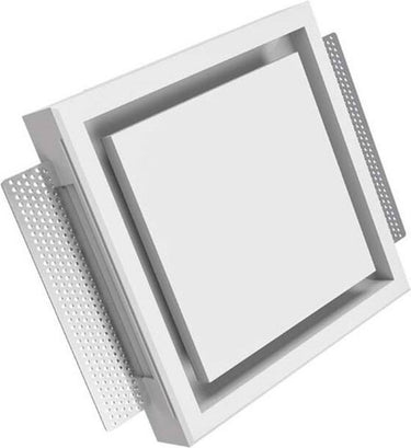 Ergovent instucbaar frameloos ventilatieventiel vierkant 125 mm