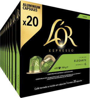 L'or lungo elegante koffiecups - intensiteit 6 12 - 10 x 20 capsules