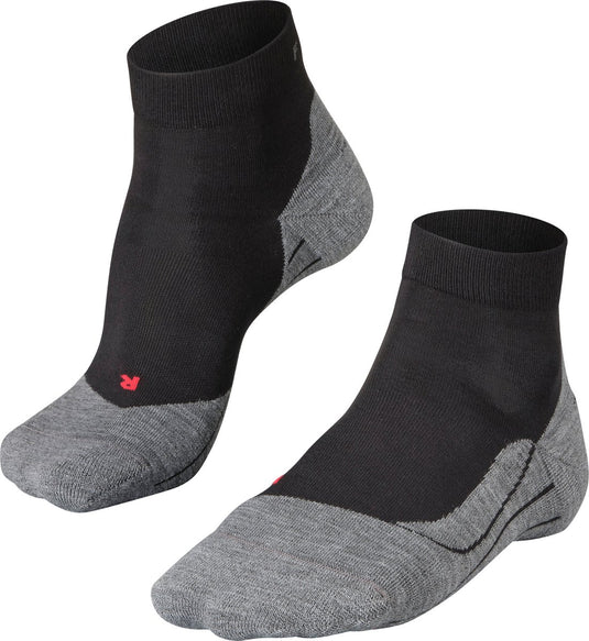 Falke ru4 short anti-blaar katoen functioneel materiaal hardloopsokken heren zwart - maat 46-48