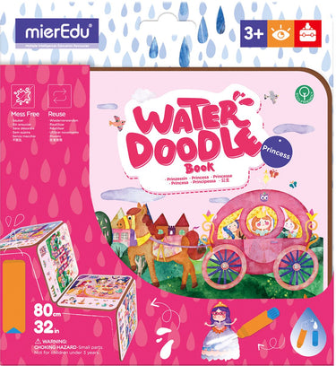 Mieredu - water doodle boek - prinses - - water doodle boek - prinses