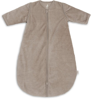 Jollein slaapzak met afritsbare mouw rond 70cm rib milky coffee