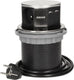 Orno pop-up stekkerdoos - verdeelstekker 3 -voudig - stekkerblok met twee usb-a laadpunten - rvs inox