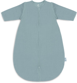 Jollein baby slaapzak zomer met afritsbare mouw 70cm - rond - ajour sea green - zomerslaapzak