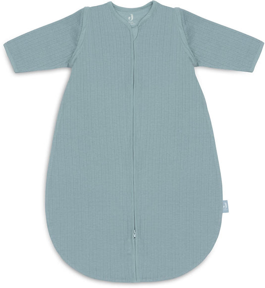 Jollein baby slaapzak zomer met afritsbare mouw 110cm - rond - ajour sea green - zomerslaapzak