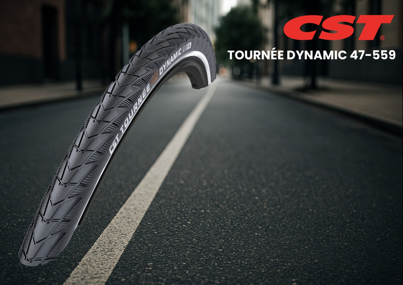 Afbeelding laden in galerijviewer, CST buitenband Tournee Dynamic 26 x 1.75 zw refl
