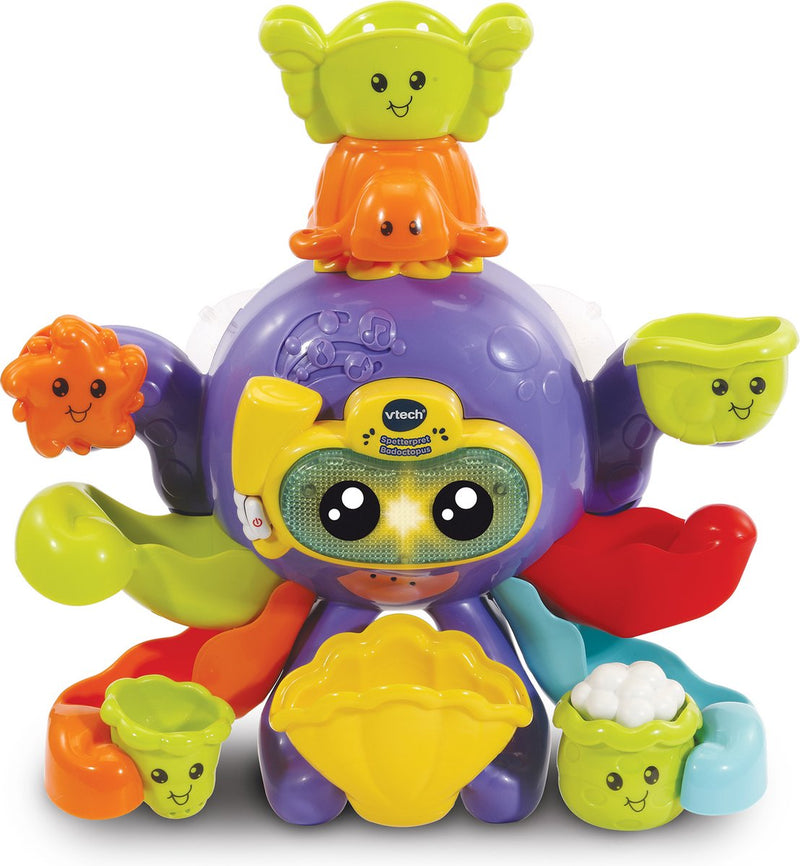 Afbeelding laden in galerijviewer, Vtech spetterpret badoctopus - badspeeltjes - badspeelgoed baby - rustgevende melodietjes liedjes - cadeau - speelgoed 1 tot 5 jaar
