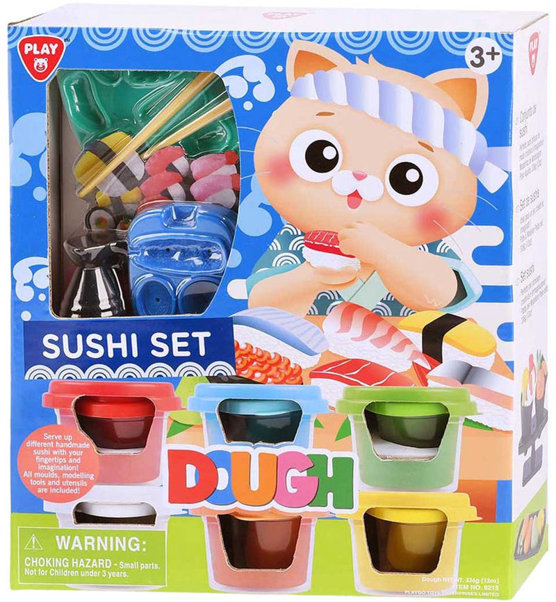 Afbeelding laden in galerijviewer, Playgo sushi kleiset - 6 kleipotjes
