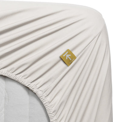 Beddinghouse - percale katoen - hoeslaken - 80x200 cm - gebroken wit