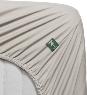 Beddinghouse percale katoen - topper hoeslaken - 180x210 - naturel