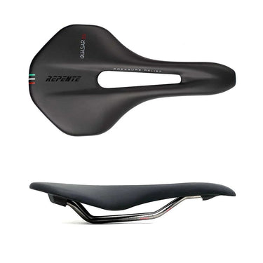 F-tech repente zadel quasar shot 2.0 lcf technologie rvs rails zwart